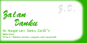 zalan danku business card